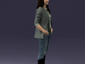 girl with long hair 0513 3D Model