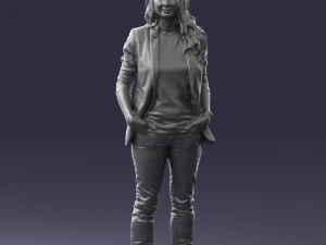 girl with long hair 0513 3D Model