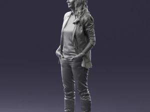 girl with long hair 0513 3D Model