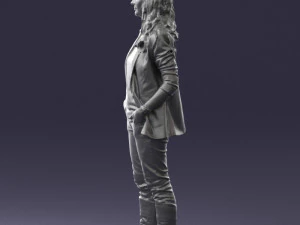 girl with long hair 0513 3D Model