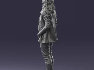 girl with long hair 0513 3D Model
