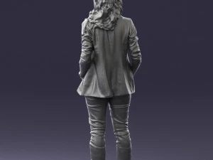 girl with long hair 0513 3D Model