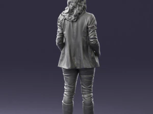 girl with long hair 0513 3D Model