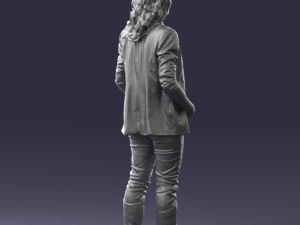 girl with long hair 0513 3D Model