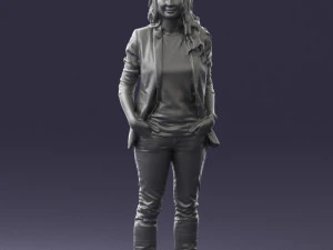 girl with long hair 0513 3D Model