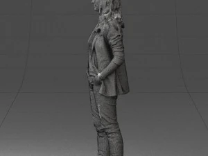girl with long hair 0513 3D Model