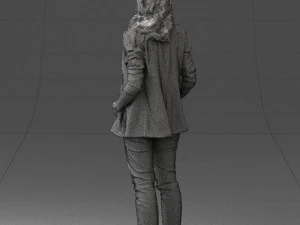 girl with long hair 0513 3D Model
