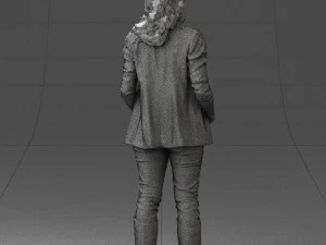 girl with long hair 0513 3D Model