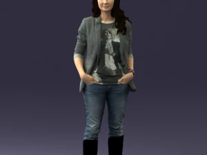 girl with long hair 0513 3d print ready 3D Print Model