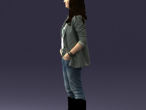 girl with long hair 0513 3d print ready 3D 打印模型