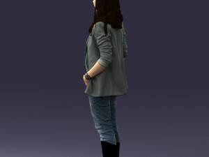 girl with long hair 0513 3d print ready 3D 打印模型
