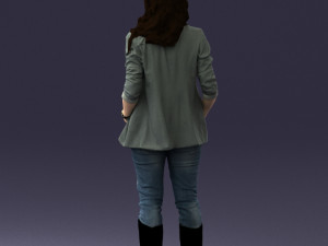 girl with long hair 0513 3d print ready 3D 打印模型