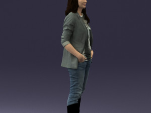 girl with long hair 0513 3d print ready 3D 打印模型
