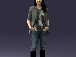 girl with long hair 0513 3d print ready 3D 打印模型