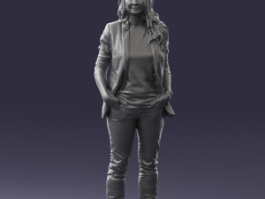 girl with long hair 0513 3d print ready 3D 打印模型