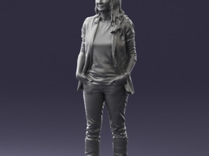 girl with long hair 0513 3d print ready 3D 打印模型
