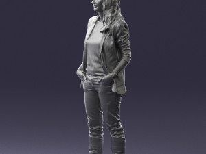 girl with long hair 0513 3d print ready 3D 打印模型