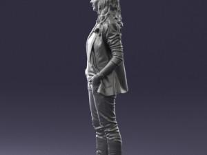 girl with long hair 0513 3d print ready 3D 打印模型