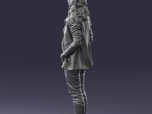 girl with long hair 0513 3d print ready 3D 打印模型
