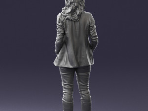 girl with long hair 0513 3d print ready 3D 打印模型