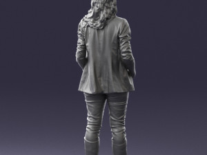 girl with long hair 0513 3d print ready 3D 打印模型