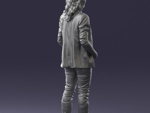 girl with long hair 0513 3d print ready 3D 打印模型