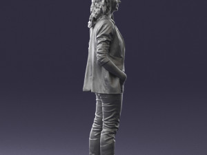 girl with long hair 0513 3d print ready 3D 打印模型