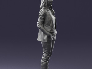 girl with long hair 0513 3d print ready 3D 打印模型
