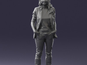 girl with long hair 0513 3d print ready 3D 打印模型