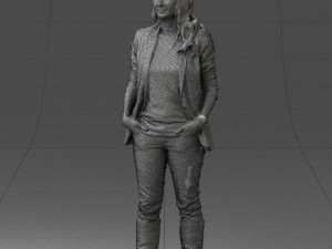 girl with long hair 0513 3d print ready 3D 打印模型