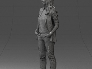 girl with long hair 0513 3d print ready 3D 打印模型