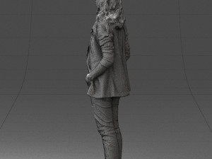 girl with long hair 0513 3d print ready 3D 打印模型