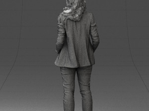 girl with long hair 0513 3d print ready 3D 打印模型
