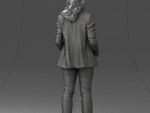 girl with long hair 0513 3d print ready 3D 打印模型