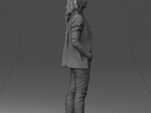 girl with long hair 0513 3d print ready 3D 打印模型