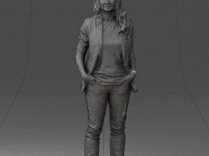 girl with long hair 0513 3d print ready 3D 打印模型