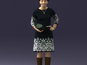 woman dress and long boots 0509 3d print ready Modelo de impresión 3D