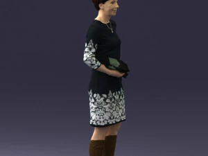 woman dress and long boots 0509 3d print ready 3D Print Model