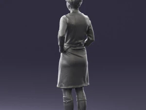 woman dress and long boots 0509 3d print ready 3D Print Model