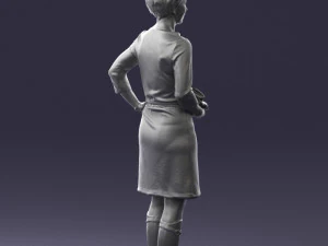 woman dress and long boots 0509 3d print ready 3D Print Model