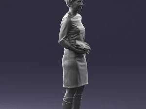 woman dress and long boots 0509 3d print ready 3D Print Model