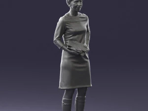 woman dress and long boots 0509 3d print ready 3D Print Model