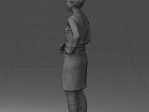 woman dress and long boots 0509 3d print ready 3D Print Model