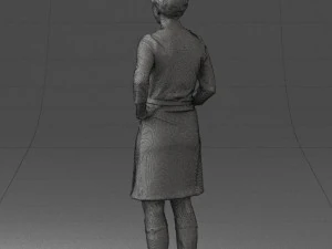 woman dress and long boots 0509 3d print ready 3D Print Model