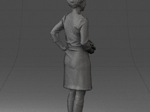 woman dress and long boots 0509 3d print ready 3D Baskı Modeli