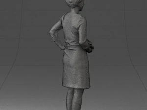 woman dress and long boots 0509 3d print ready 3D Print Model
