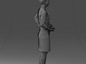 woman dress and long boots 0509 3d print ready 3D Baskı Modeli