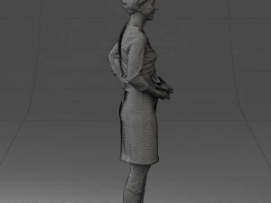 woman dress and long boots 0509 3d print ready 3D Print Model