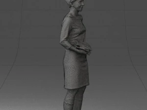 woman dress and long boots 0509 3d print ready 3D Print Model