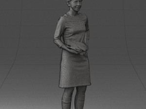 woman dress and long boots 0509 3d print ready 3D Baskı Modeli